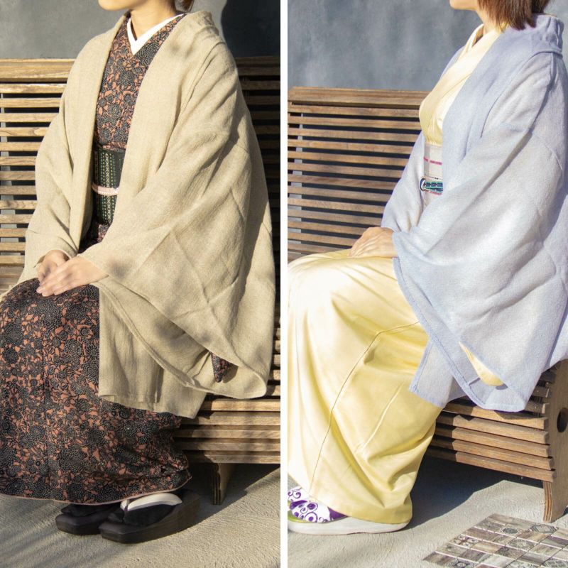ふんわり軽くて暖か！スタイリッシュなAラインの着物カーディガン